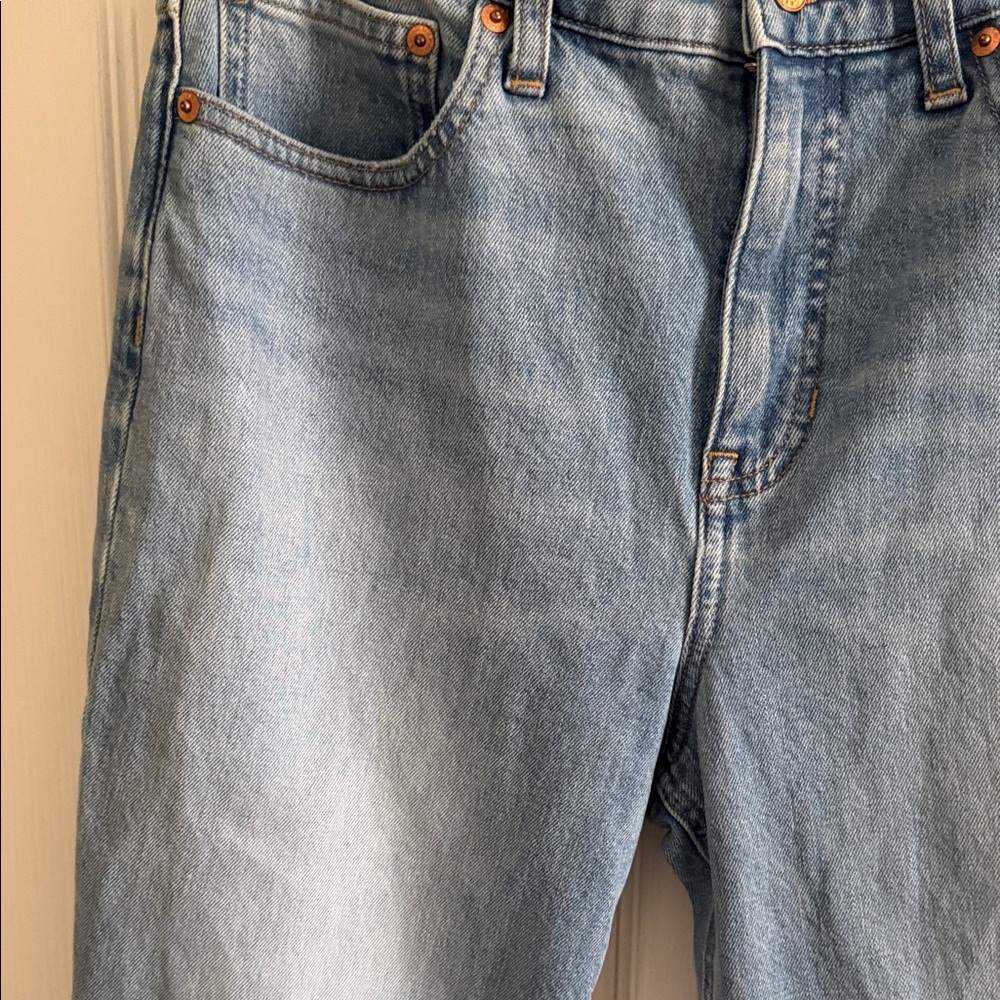 J. Crew Light Blue Straight Leg Jeans - Picture 4 of 14